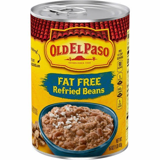 OLD EL PASO REFRIED BEANS FAT FREE-16 oz