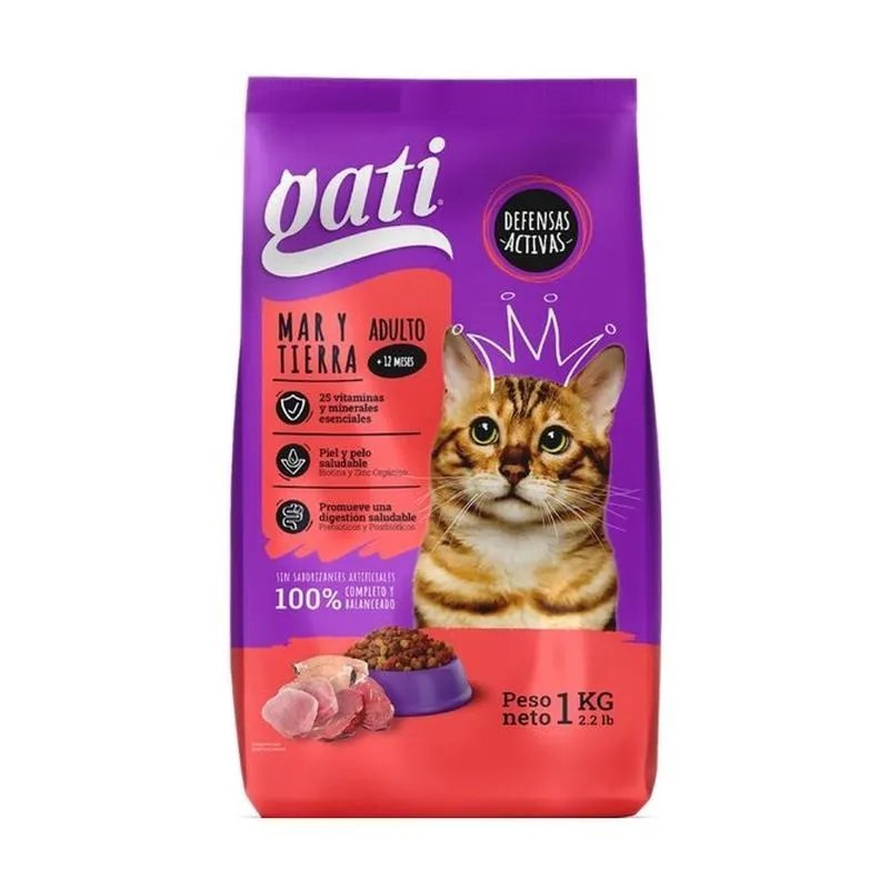 GATI MAR Y TIERRA ADULTO 2.2LB