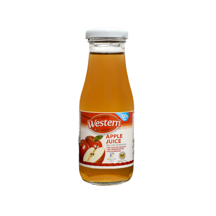 WESTERN JUGO DE MANZANA-7 oz
