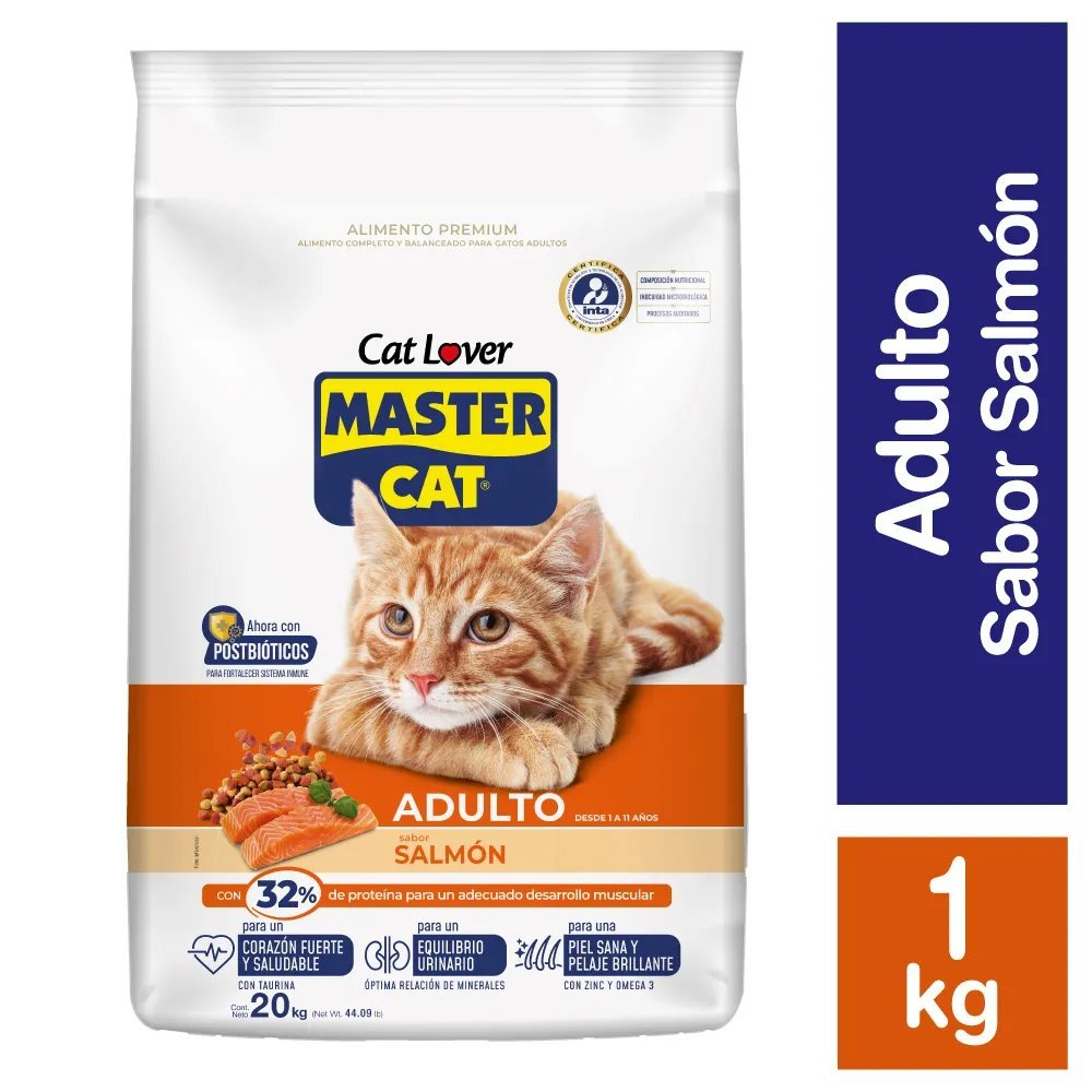 MASTER CAT ADULTO 1KG SABOR A SALMON