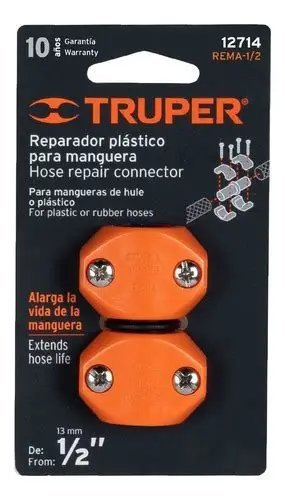 CONECT. REPARADOR PLAS/ MANGUERA 1/2 TRUPER