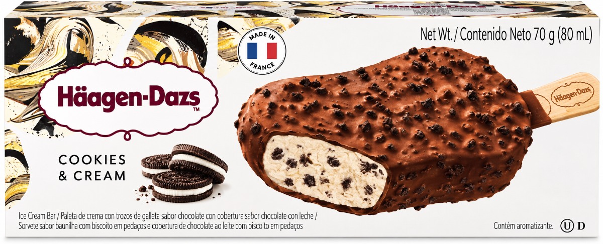 PALETA HAAGEN DAZS COOKIES CREAM