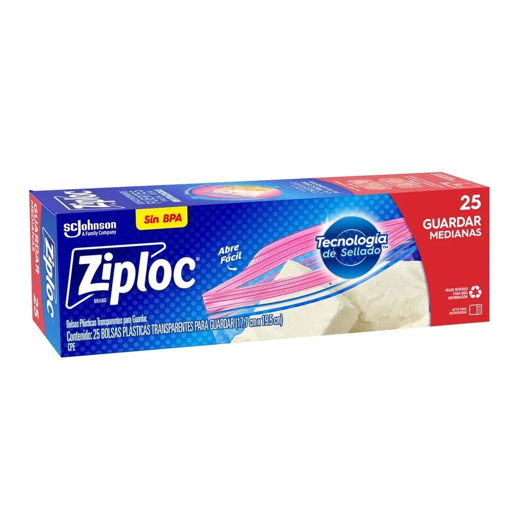 ZIPLOC GUARDAR MEDIANA