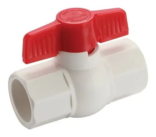 VALVULA BOLA PVC 1 LISA