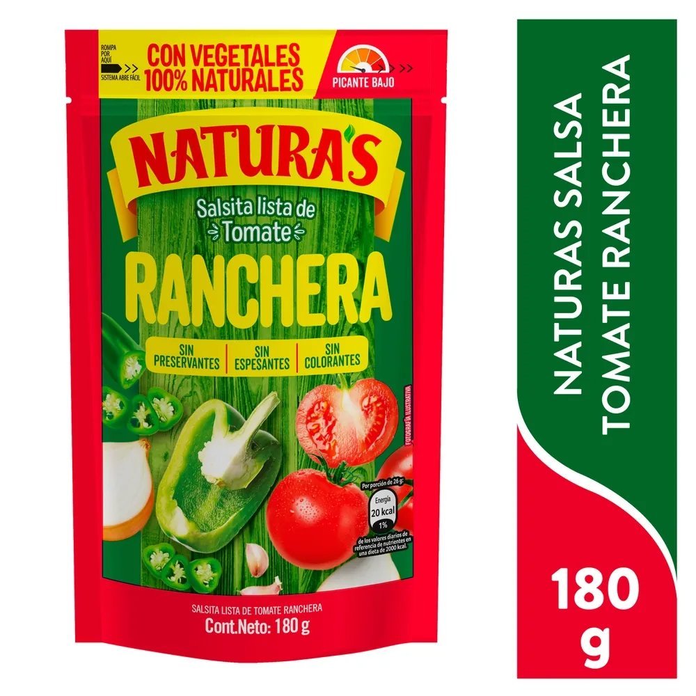 SALSA DE TOMATE RANCHERA 180GR