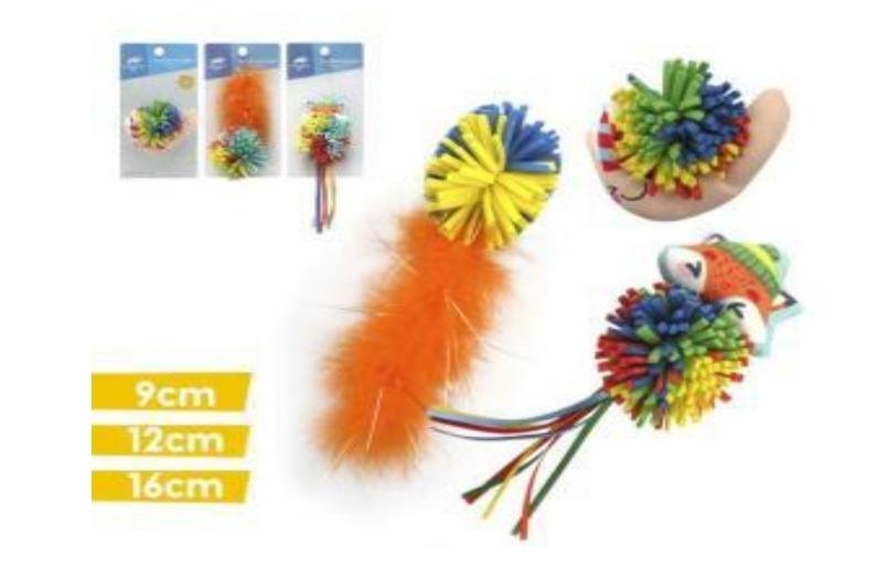 JUGUETE P/GATO 9CM; 12CM; 16CM GAMUZA