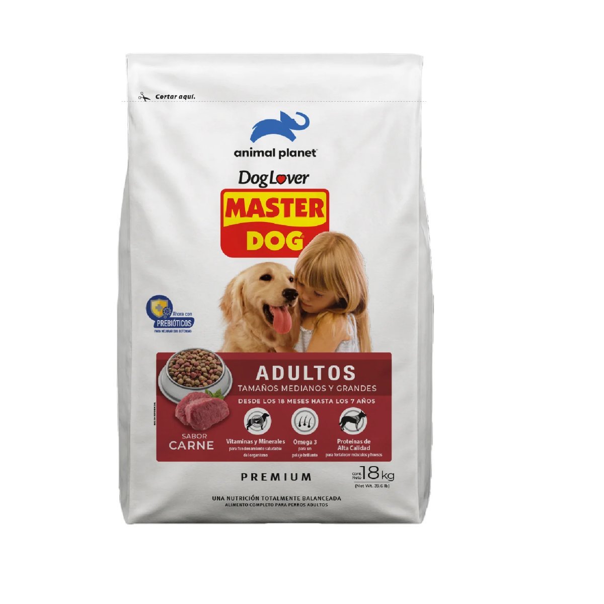 MASTER DOG ADULTO SABOR A CARNE 460GR