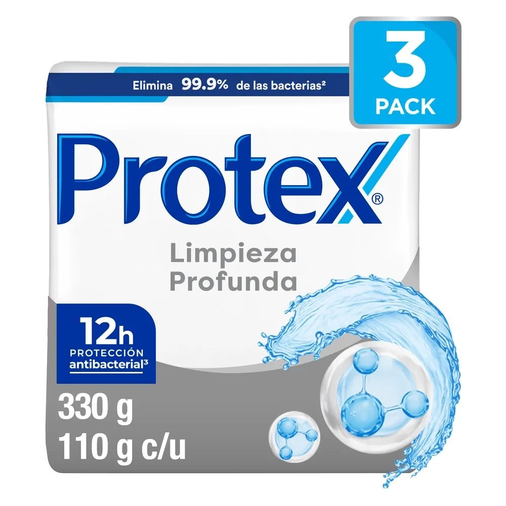 PROTEX LIMPIEZA PROFUNDA 3-PACK 330 GR