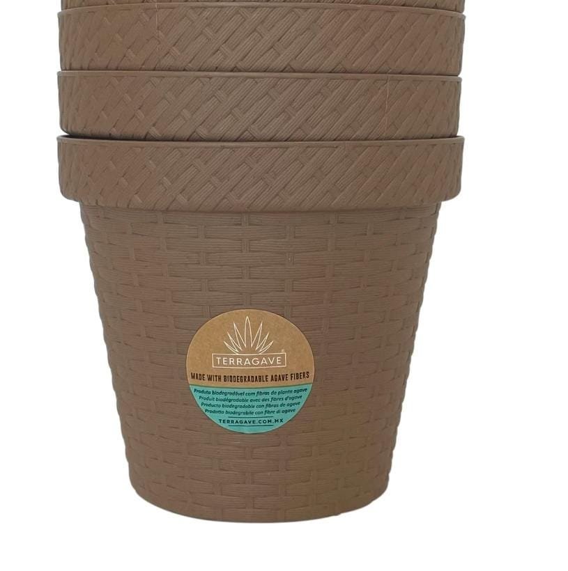 MACETA REDONDA CHOCOLATE D9.8