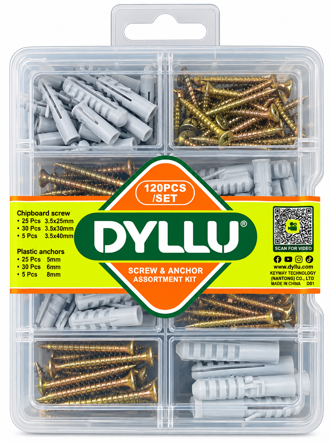 SURTIDO DE TORNILLOS 120PCS
