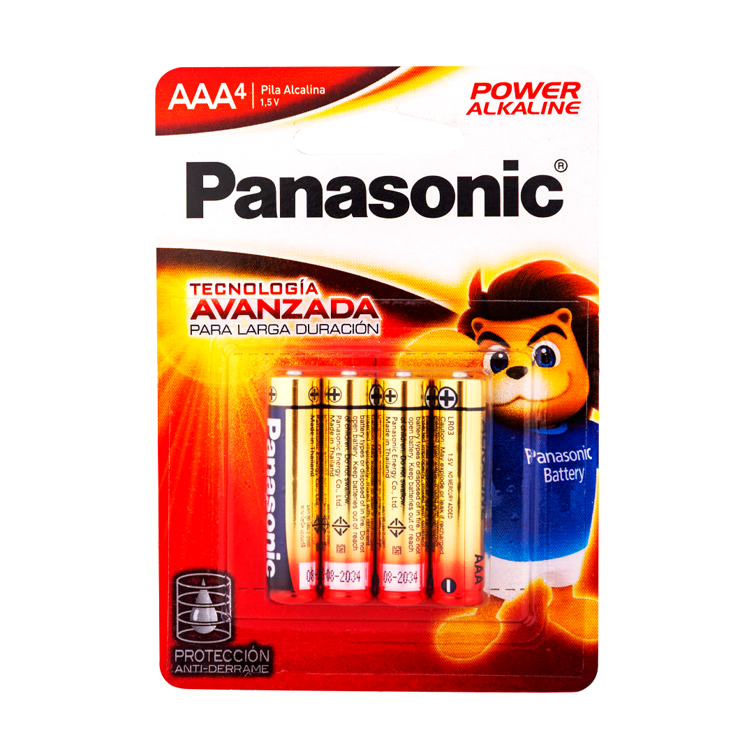 PANASONIC POWER ALKALINE - AAA/4