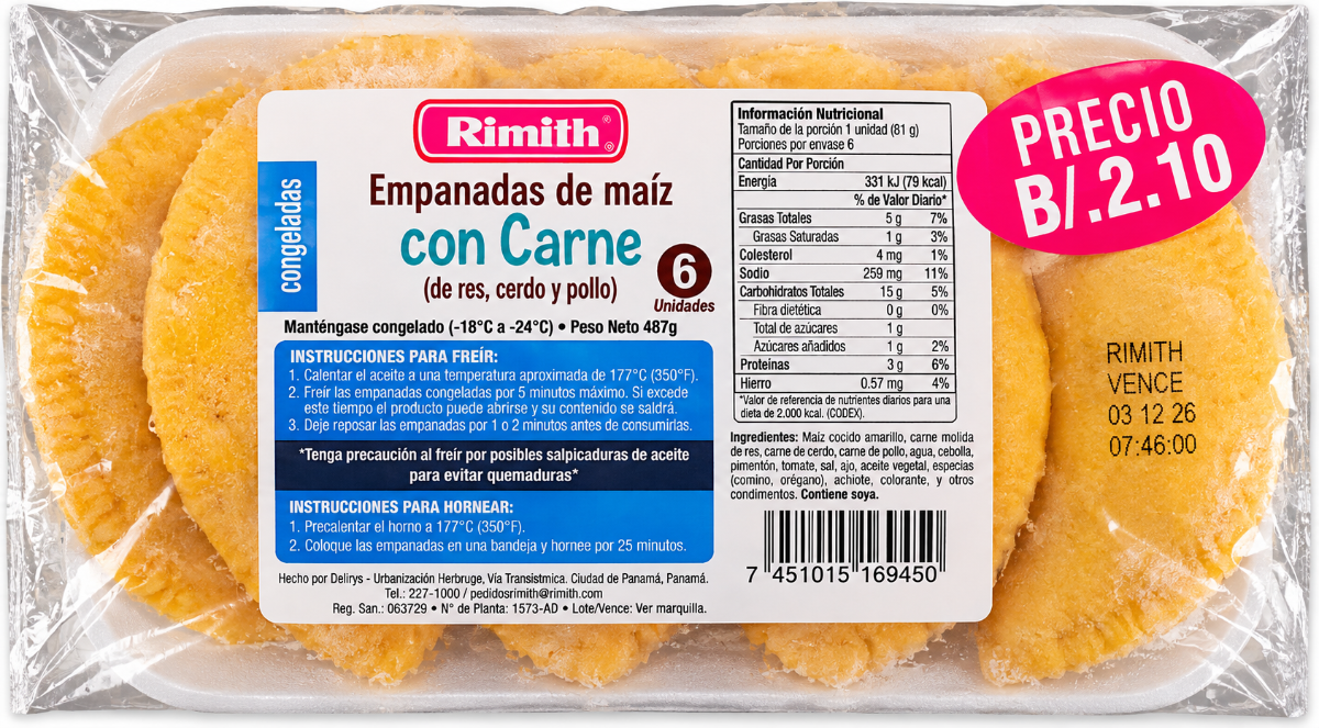 EMPANADAS DE MAIZ/CARNE RSMITH