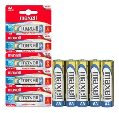 MAXWELL BATERIA ALCALINA AA LR6 PAQUETE 5 TIRA