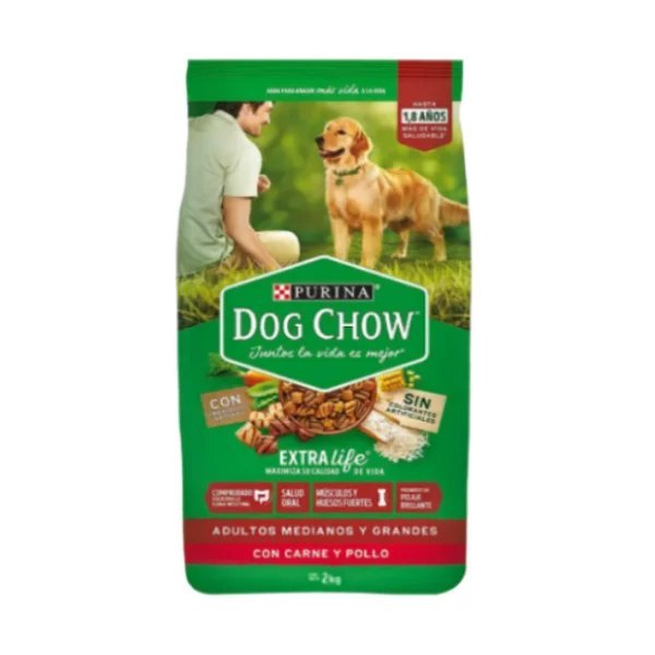 DOG CHOW ADULTO 2KG CARNE Y POLLO