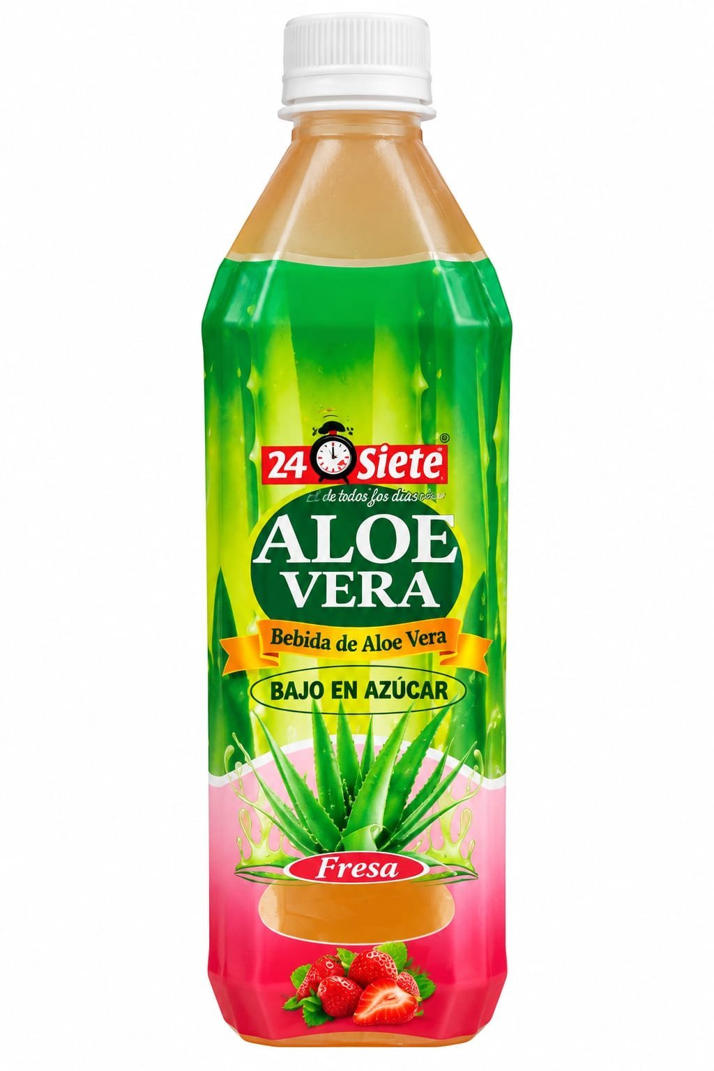 24 SIETE ALOE VERA SABOR FRESA PET 500ML