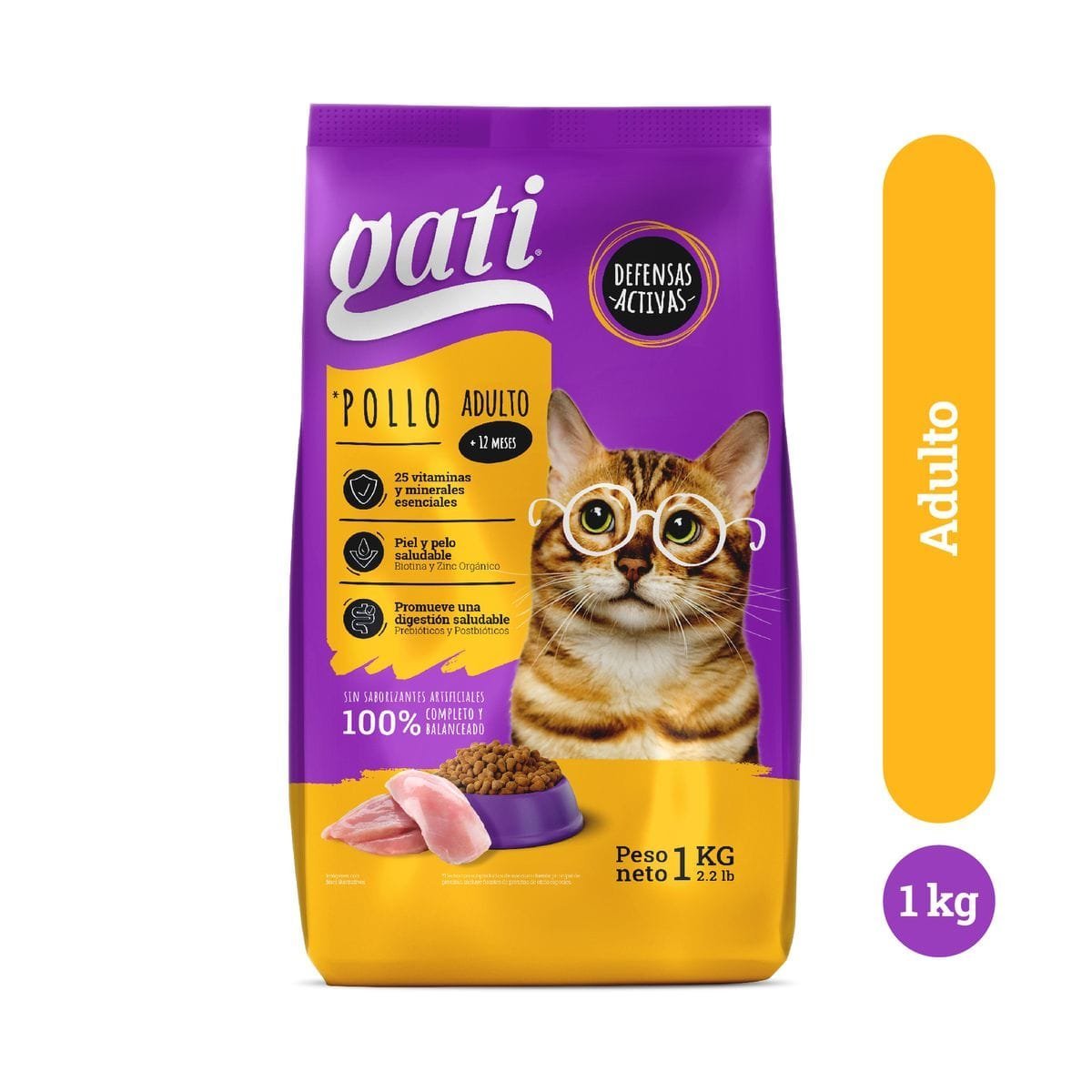 GATI POLLO ADULTO 2.2LB