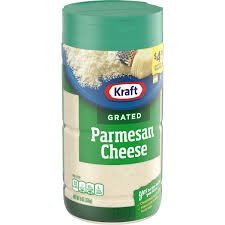 KRAFT CHEESE 100% GRATED PARMESAN -3 oz
