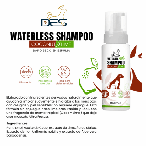 DES WATERLESS SHAMPOO COCONUT (baño seco)