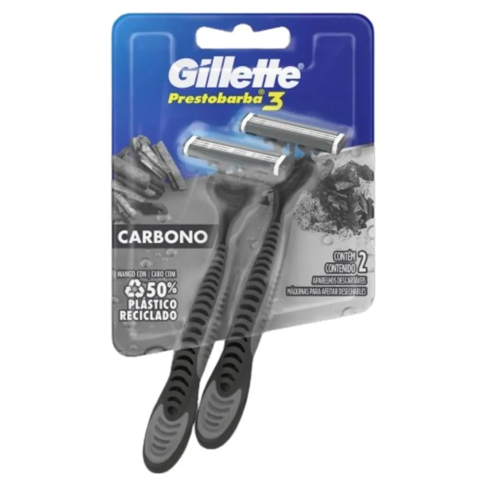 GILLETE PB3 CHARCOAL 2ct Blister