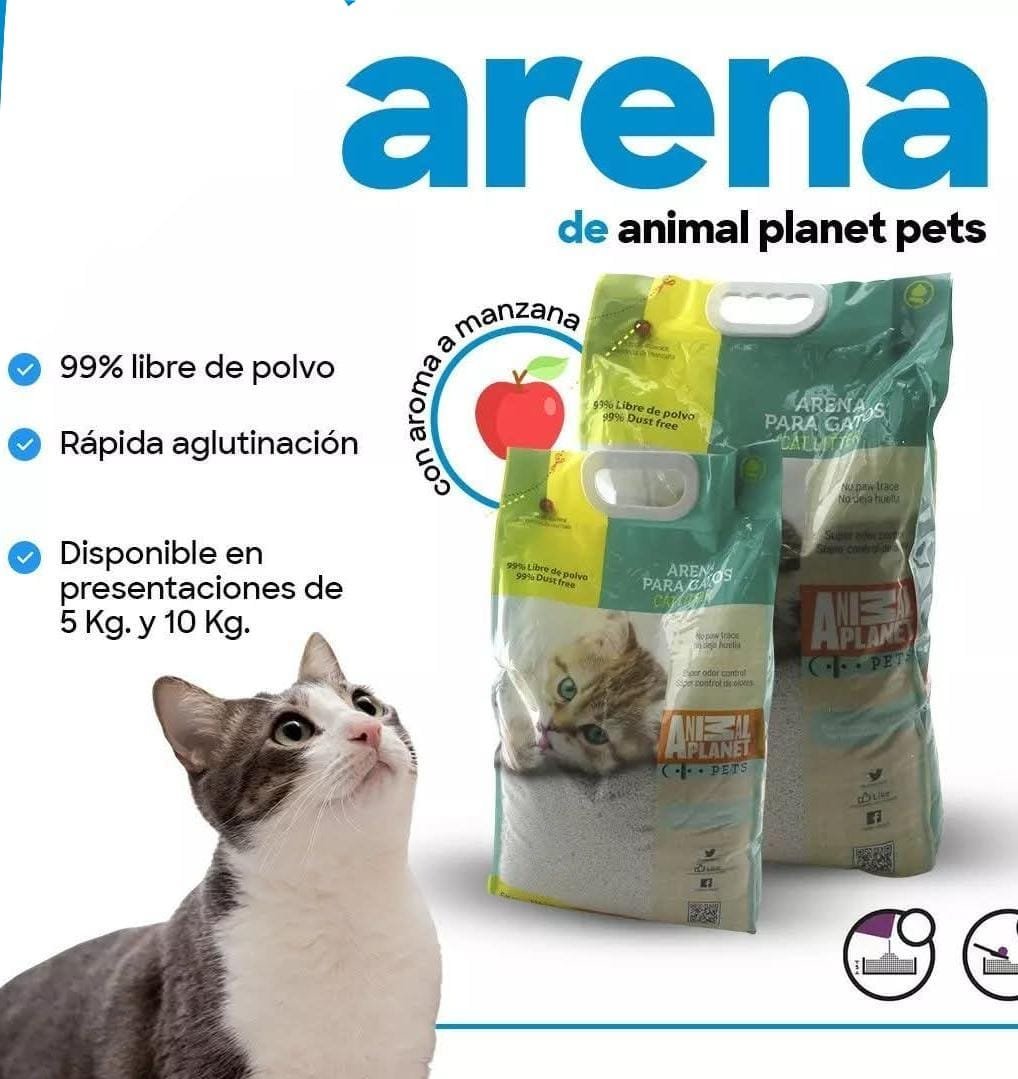 ARENA P/GATOS 10KG FRAGANCIA : MANZANA (45X31X8CM)