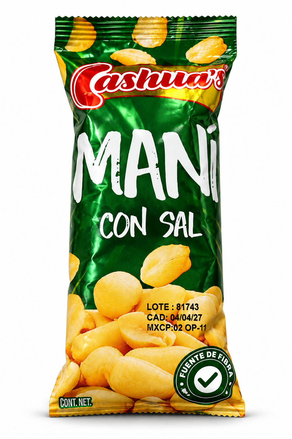 CASHITAS MANÍ CON SAL 55g