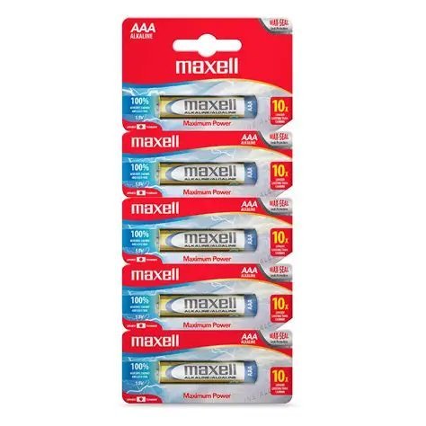MAXWELL BATERIA ALCALINA AAA LR03 PAQUETE 5 TIRA