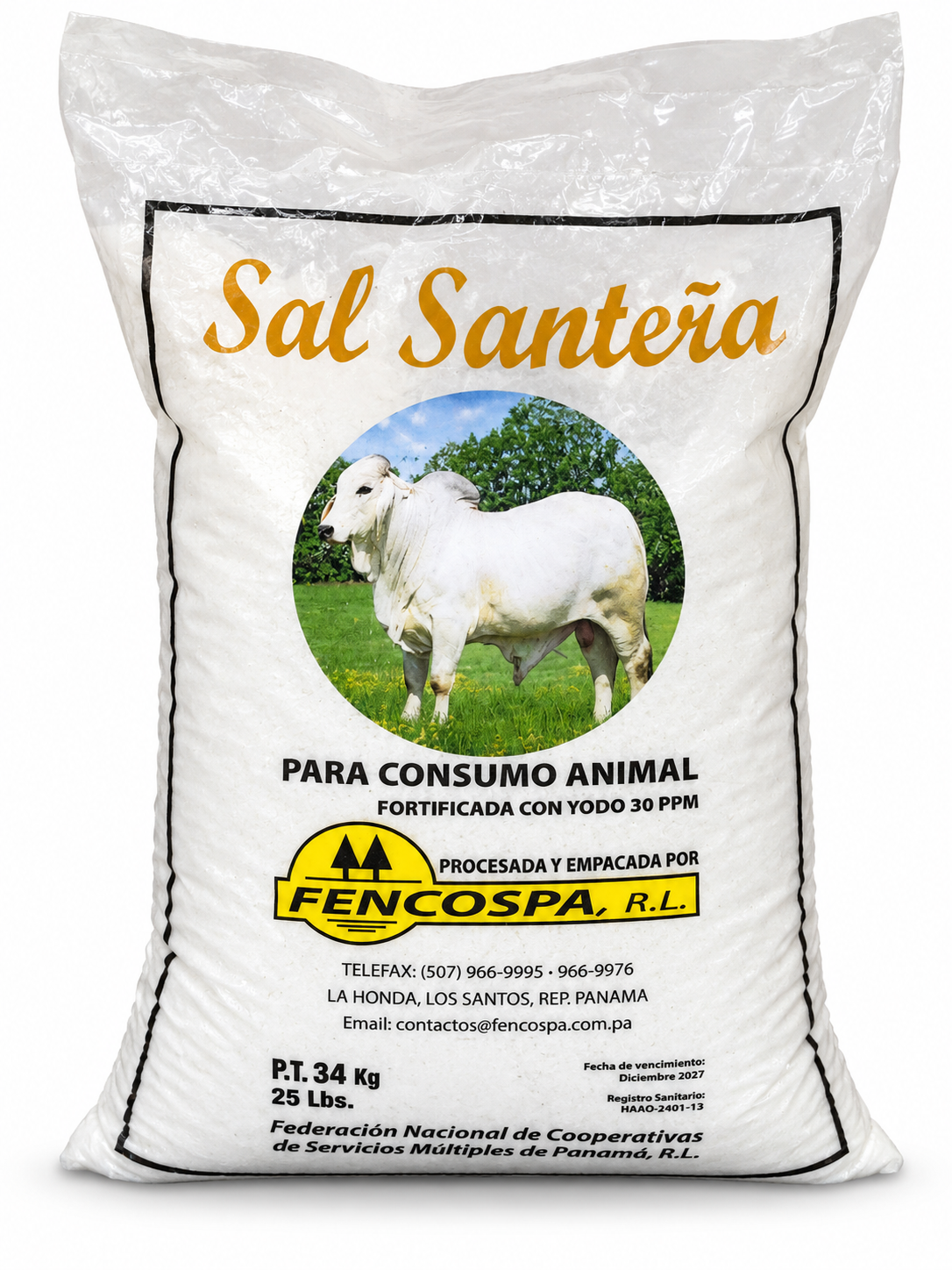SAL CRUDA BOLSAS 25LB