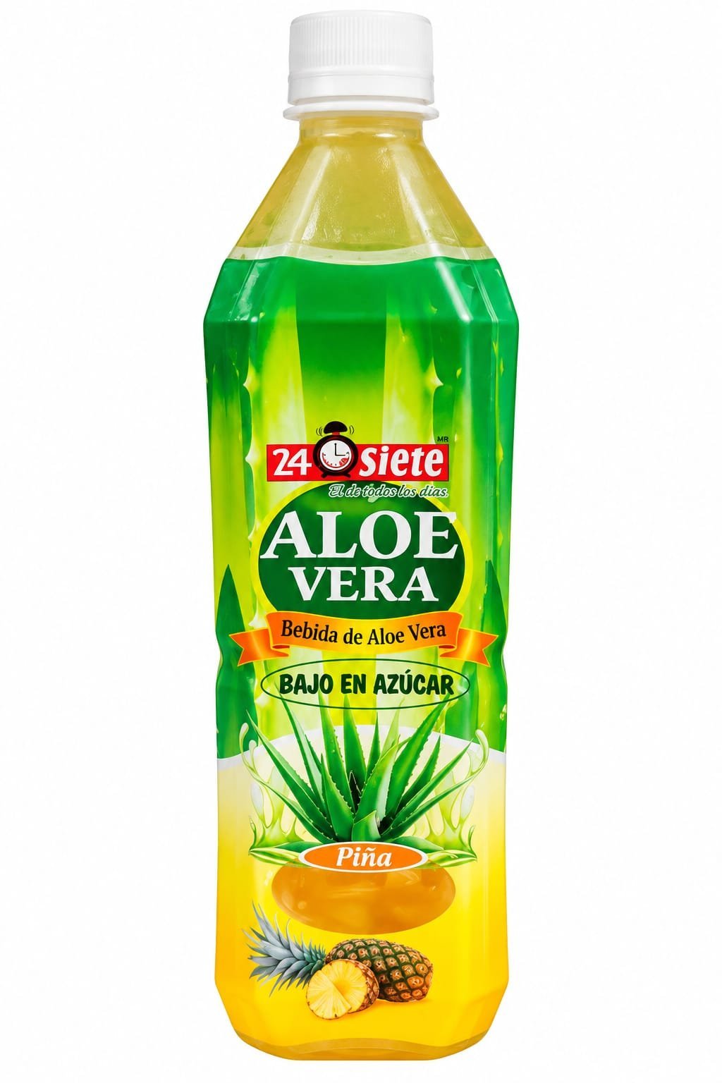 24 SIETE ALOE VERA SABOR PIÑA 500 ML
